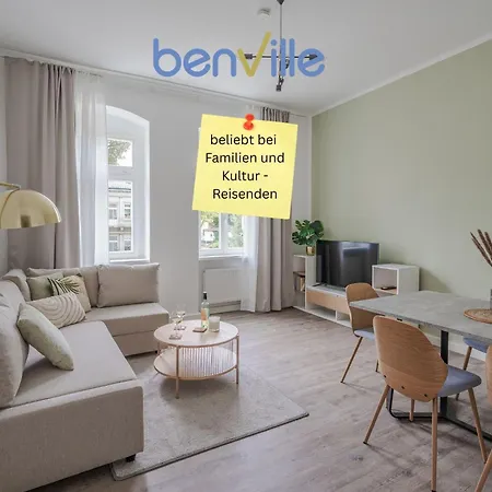 Benville - Ideal Fuer 4-6 Personen - Wlan, Waschmaschine, Parkplatz - 2 Schlafzimmer - 1 Km Zum Bahnhof - Ruhige Lage *