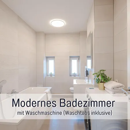 Benville - Ideal Fuer 4-6 Personen - Wlan, Waschmaschine, Parkplatz - 2 Schlafzimmer - 1 Km Zum Bahnhof - Ruhige Lage *